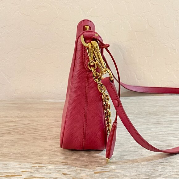Prada Re-Edition Mini Saffiano Leather Bag Bruyere Pink Mint Condition!! - Picture 4 of 16